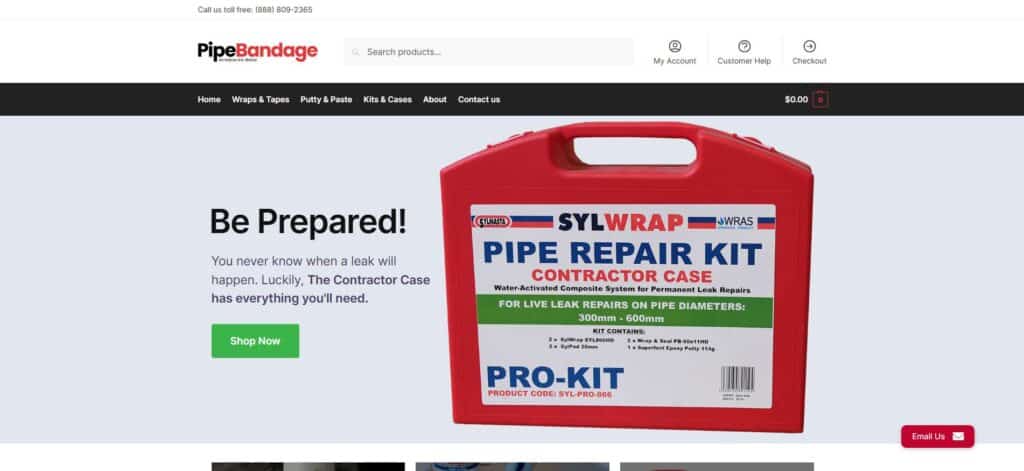 Pipe Bandage Homepage